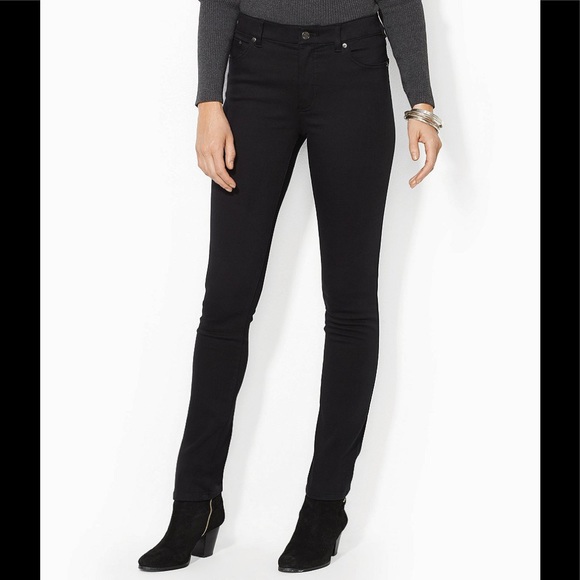 Lauren Ralph Lauren Denim - Lauren Jeans Co Denim Pants size 4P Stretchy Straight casual black